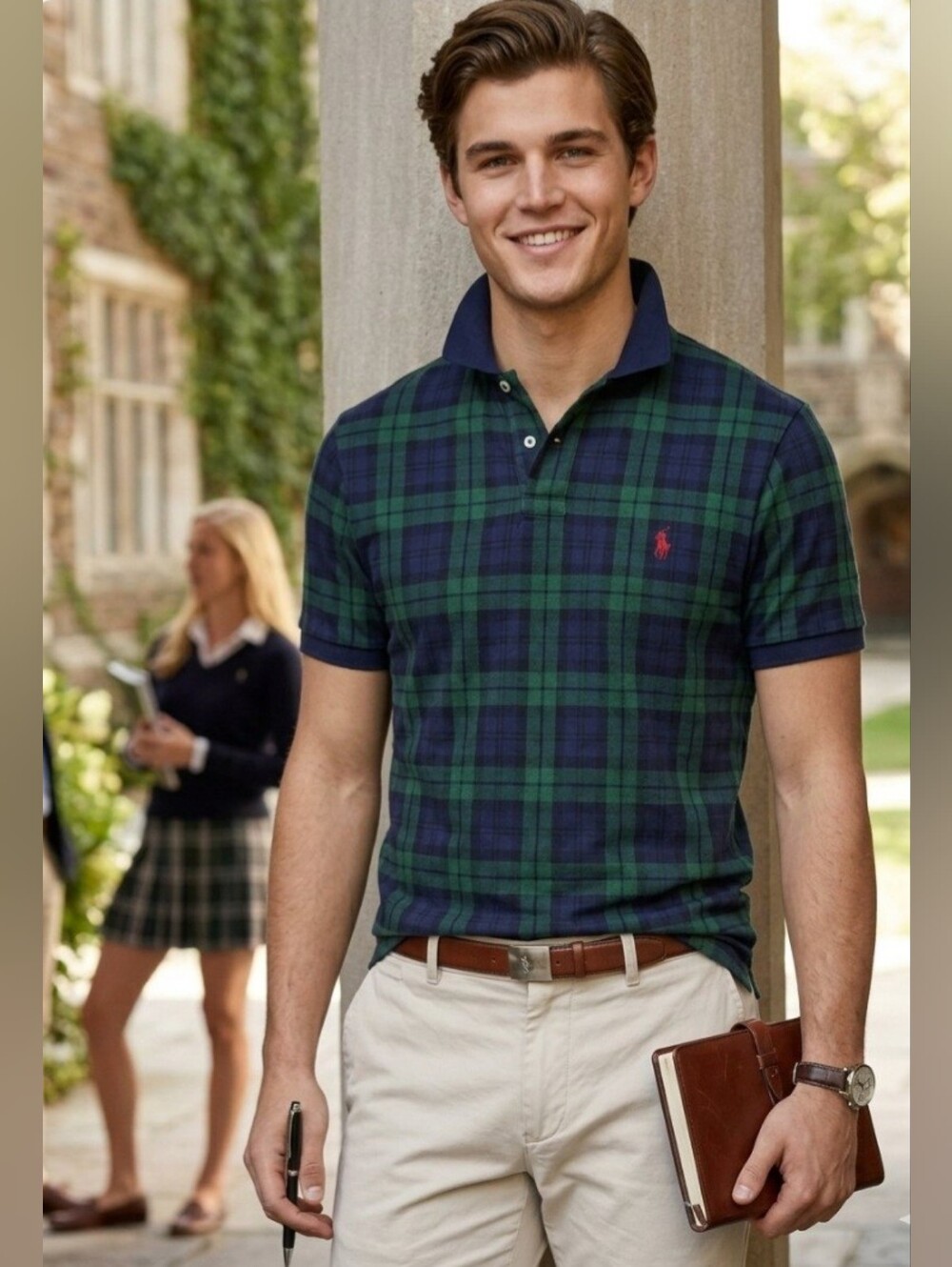 Mens's Medium Polo by Ralph Lauren Short - Sleeve Shirt / Collard Neckline